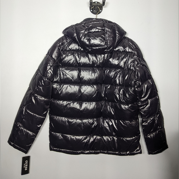 NEW Guess mens Mid-weight Puffer Jacket With Removable Hood Sz XL - Picture 5 of 6